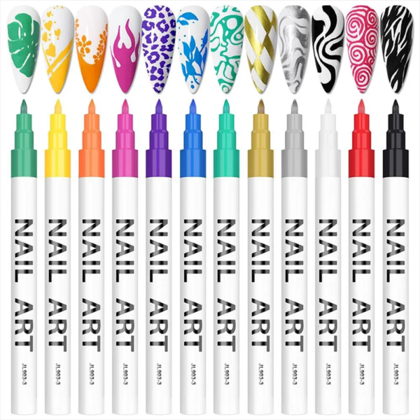 Marcadores de uñas x12